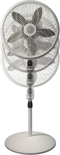 Vista 5 de Lasko, 1850, ventilador de pie, de 18 pulgadas, con control remoto Blanco