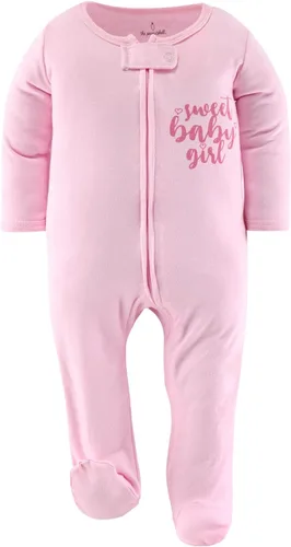 Vista 6 de The Peanutshell Pijama con pies para bebés, para dormir y jugar, paquete de 3