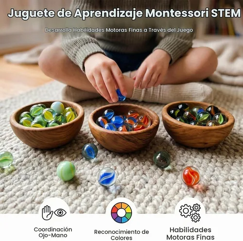 Vista 6 de Poplay - 50 hermosas canicas para jugar, varios colores (1 silbato gratis) Canicas para niños, accesorios de juegos de mármol, bricolaje