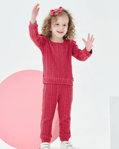 Vista 3 de Mioglrie Infant Baby Girl Clothes Fall Outfits Toddler Girls' Clothing Fleece Sweatshirts Winter Baby Clothes for Girls