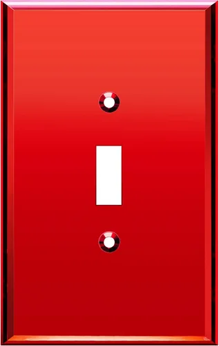 Vista 9 de LIDER - Placa de pared reflectante para interruptor de palanca, de gran tamaño, 1 banda, acrílico Dorado