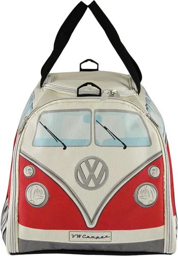 Vista 8 de BRISA VW Collection - Volkswagen Samba Bus T1 Camper Van Sport, gimnasio, bolsa de viaje, bolsa de lona con compartimento para zapatos y artículos