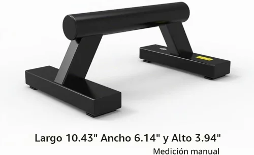 Vista 2 de Push Up Stands Bars Parallettes Set for Workout Exercise