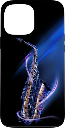 Vista 23 de Funda para iPhone 16 Minimalist Saxophone Style PC Saxophonist Lover