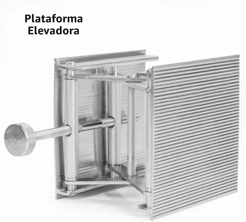 Vista 5 de Tookie Gato de tijeras de laboratorio, plataforma de gato de soporte de laboratorio con rueda de mano negra, plataforma de elevación de aleación
