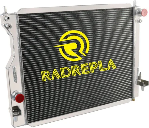 Vista 10 de Radiador de aluminio para 2005-2014 Ford Mustang GT/Base 4.6L V8 Radiador de gas para Ford Mustang Shelby/Bullitt radiadores de 4 filas 2006 2007