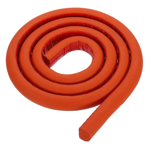 Vista 23 de uxcell Varilla de espuma de 3.28 pies, relleno de junta sólida en forma de D de 0.24 x 0.24 pulgadas, tira de sellado de espuma para protector