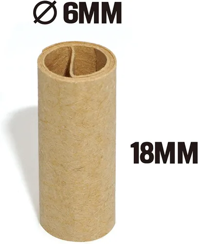 Vista 3 de Puntas de Filtro Naturales Sin Blanquear Preenrolladas, Ø6mm - Botella de 500 Puntas