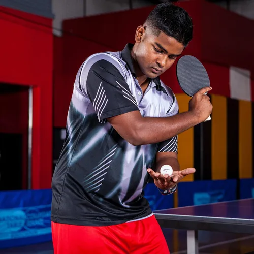 Vista 9 de Champion Sports Champion Sports Table Tennis Net Negro/Rojo