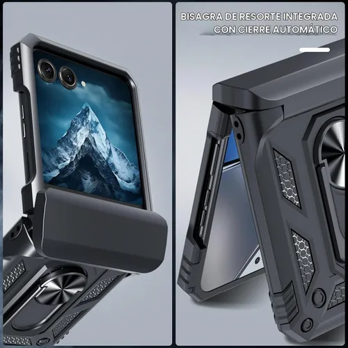 Vista 3 de Funda con cordón para Moto Razr 2026/2025/2024, Razr+ Plus 2026/2025/2024 Negro