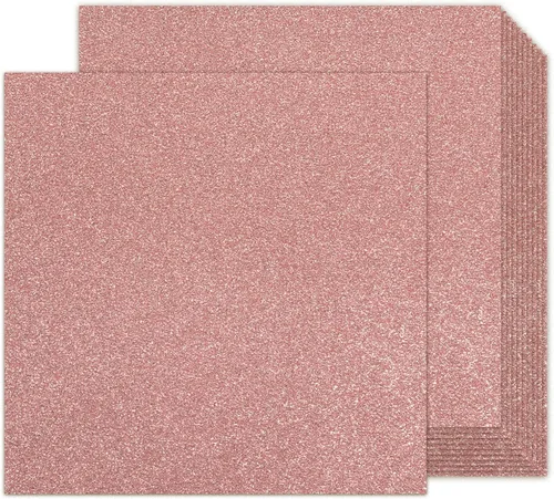 Vista 11 de Goefun - Cartulina negra con purpurina de doble cara de 8.5 x 11 pulgadas, 24 hojas de 9.88 oz/m²/100 libras, papel de cartulina negra