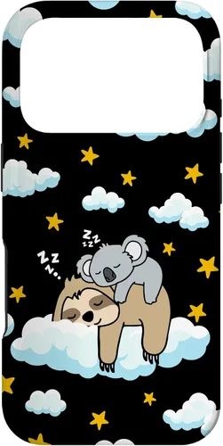 Vista 30 de Funny Sleeping Sloth with Baby Koala Mama Bear Napping Gift Case for iPhone 17