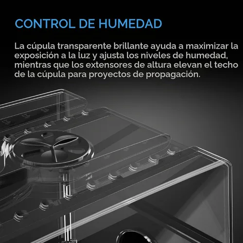 Vista 4 de AC Infinity Cúpula de Humedad Grande, Kit de Germinación de Alta Resistencia con Cúpula Transparente de 3 mm de Grosor, Bandeja Resistente, Bandeja