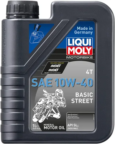 Vista 5 de Liqui Moly 4T 10w40 Basic Street 4 litros