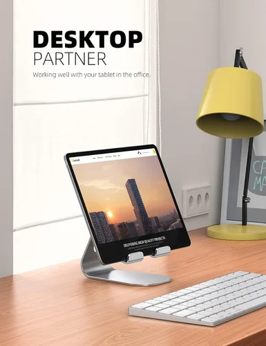 Vista 10 de Soporte ajustable para ipad, soporte para tableta Lamicall, Gris espacial
