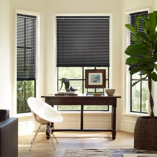 Vista 30 de LazBlinds Mini persianas de aluminio de 1" sin herramientas, sin necesidad de taladro, persianas sin cables para ventanas, persianas horizontales