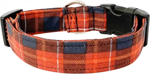 Vista 2 de Fall Plaid Dog Collar (X-Small)