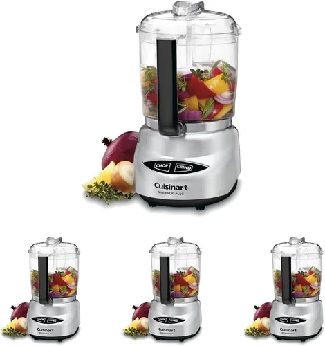 Vista 3 de Cuisinart Mini Prep Plus - Procesador de alimentos, 4 tazas, acero inoxidable cepillado (brillante)
