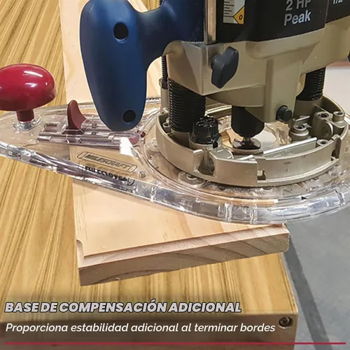 Vista 6 de Milescraft 1219 Kit de guía circular - Plantilla de corte circular de router de precisión para cortar/enrutar círculos desde 1.5" hasta 52" con base