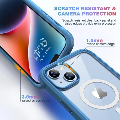 Vista 686 de DIACLARA - Funda transparente compatible con iPhone XR 6.1 pulgadas 2018