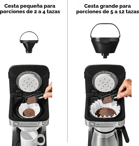 Vista 6 de Cafetera de café OXO Brew de 12 tazas con función de porción única sin cápsula, plateada