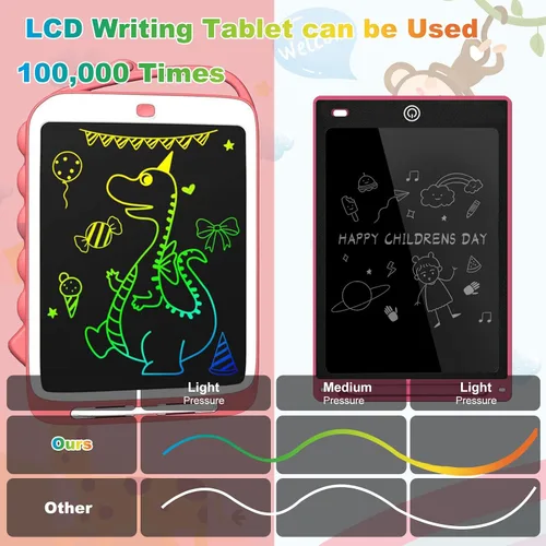 Vista 5 de Tableta de escritura LCD para niños, tablero de dibujo para niñas y niños de 2 a 6 años de edad de 12.5 pulgadas, juguetes educativos