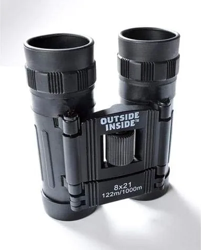 Vista 6 de Outside Inside Explorer's Essentials Kit para aventuras al aire libre, incluye prismáticos, brújula, linterna y silbato, bolsa protectora