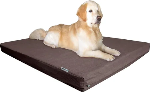 Vista 22 de Dogbed4less Cama de espuma de memoria para perros, ortopédica, con gel refrescante, forro impermeable con funda exterior duradera lavable
