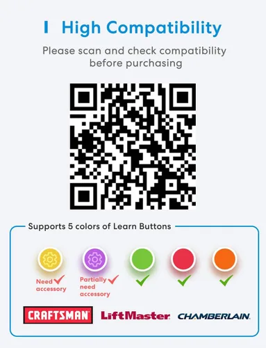 Vista 4 de Meross - Control remoto inteligente para apertura de puerta de garaje, control por aplicación, compatible con Alexa y SmartThings, múltiples modos