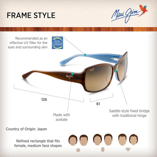 Vista 6 de Maui Jim Gafas de sol polarizadas Nalani para mujer