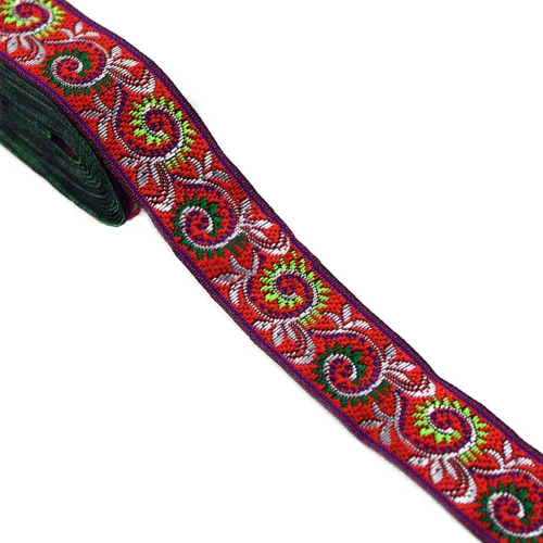 Vista 9 de MSCFTFB Patrones de pasley - Cinta de tela de jacquard, cintas de tela tejida con flecos para accesorios de ropa, correas de adorno, cinturones