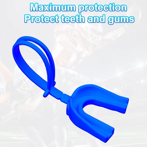 Vista 4 de ARGOMAX Protector bucal para deportes, hockey, lacrosse, béisbol, lucha libre, protección resistente y ajuste personalizado, protector bucal