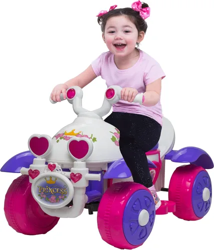 Vista 2 de Kid Trax Royal Princess 6V para niños pequeños, juguetes de montar para niños - Juguetes para niñas pequeñas, para interiores y exteriores, coche