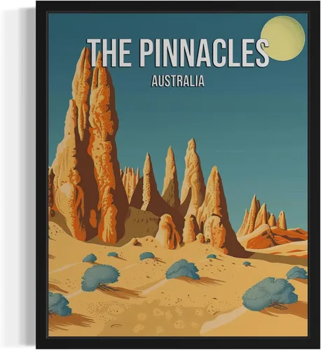 Vista 18 de Póster de paisaje de Adelaide Australia, arte de pared retro vintage, pintura de paisaje de la naturaleza, galería 23