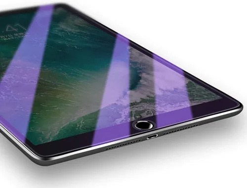 Vista 7 de Protector de pantalla completa de vidrio templado antiluz azul [2 unidades] para iPad Mini 4/Mini 5 de 7.9 pulgadas
