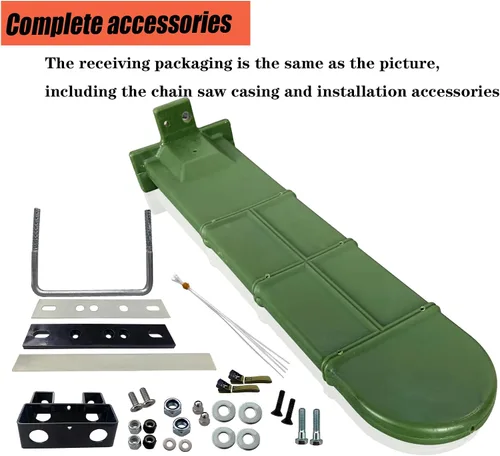 Vista 4 de Soporte universal para motosierra con kit de montaje para tractores, ATV, UTV, camiones, vehículos utilitarios, kit de soporte de motosierra