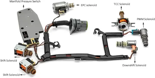 Vista 3 de Kit de válvula solenoide de transmisión 4L60E, compatible con GM EPC Shift TCC 3-2 PWM 1993-2006