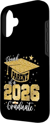 Vista 2 de Proud Parent of a Class of 2026 Graduate Senior Graduation Case for iPhone 16