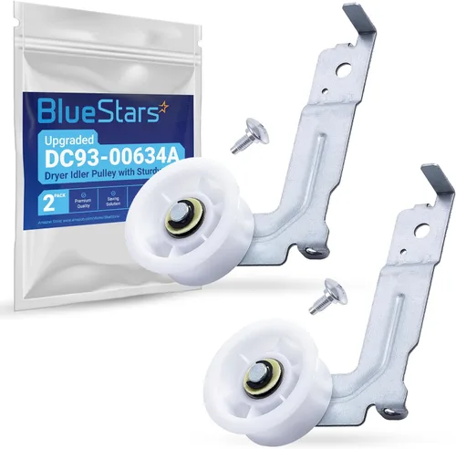 Vista 10 de [Rodamientos de Bolas Dobles Mejorados] Polea Tensora de Secadora BlueStars DC93-00634A con Clip Resistente – Compatible con Secadoras Samsung