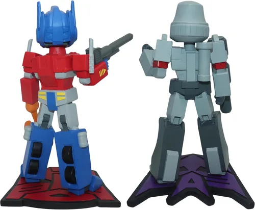 Vista 3 de Icon Heroes Transformers Optimus Prime vs Megatron Bobblehead Set (SDCC Exclusive)