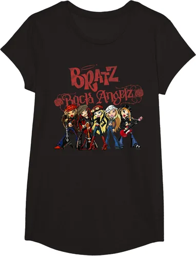 Vista 3 de Bratz Camiseta Rock Angelz Group Shot Negro