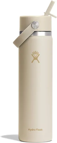 Vista 104 de Hydro Flask Botella de agua – Acero inoxidable aislado – Tapa flexible con popote de boca ancha, antiderrames, a prueba de fugas y recargable