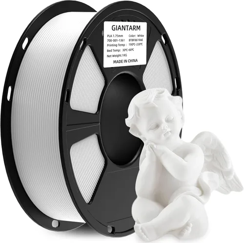 Vista 23 de GIANTARM Filamento de ácido poliláctico (PLA), filamento beige para impresora 3D, carrete de 2.2 libras, precisión de dimensión de 0.069 in +