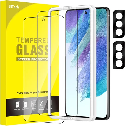 Vista 17 de JETech - Protector de pantalla para Samsung Galaxy S20 FE de 6.5 pulgadas con protector de lente de cámara, película de vidrio templado, compatible