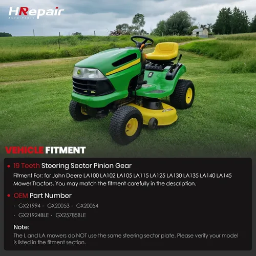 Vista 2 de Flip Manufacturing - Kit de piñón y piñón para John Deere LA Series – 19 dientes LA120, LA125, LA130, LA135, LA140, LA145, LA150 Reemplazo
