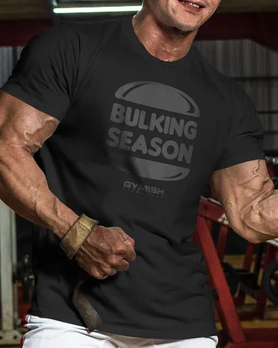 Vista 2 de Camisetas de entrenamiento para hombre, camiseta de gimnasio de temporada voluminosa, divertida camiseta de levantamiento