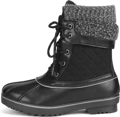 Vista 3 de DREAM PAIRS Botas de nieve de invierno para mujer