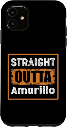 Vista 8 de Straight Outta Amarillo Texas USA Retro Distressed Vintage Case for iPhone 17