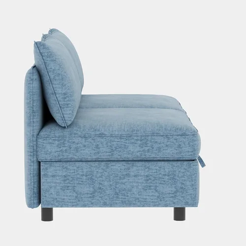 Vista 5 de ERYE Sofá modular de 68 pulgadas con asiento profundo, sofá modular de almacenamiento con respaldo y reposabrazos de combinación gratuita, sofá