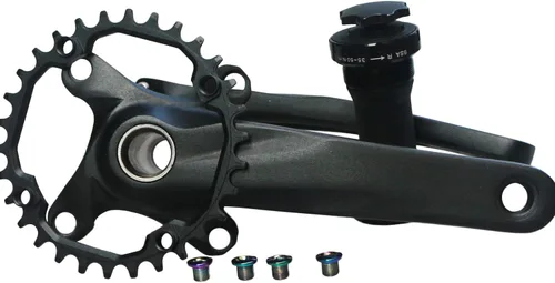 Vista 8 de Juego de bielas de 6.693 in 30T 32T 34T 36T 38T Bicicleta de montaña de una sola velocidad Ciclismo Bicicleta de carretera Juego de brazo de manivela